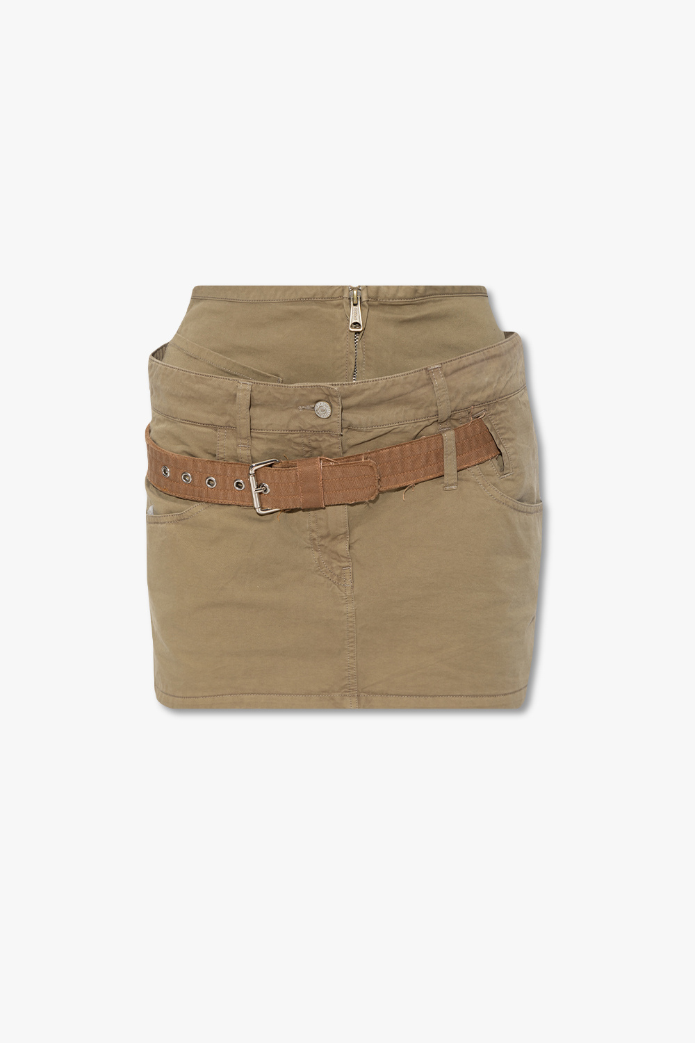 Green 'O-ENTHIA' skirt Diesel - SchaferandweinerShops SM